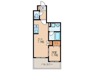 ｱｸﾀｽ薬院ﾃﾗｽ(1202)の物件間取画像